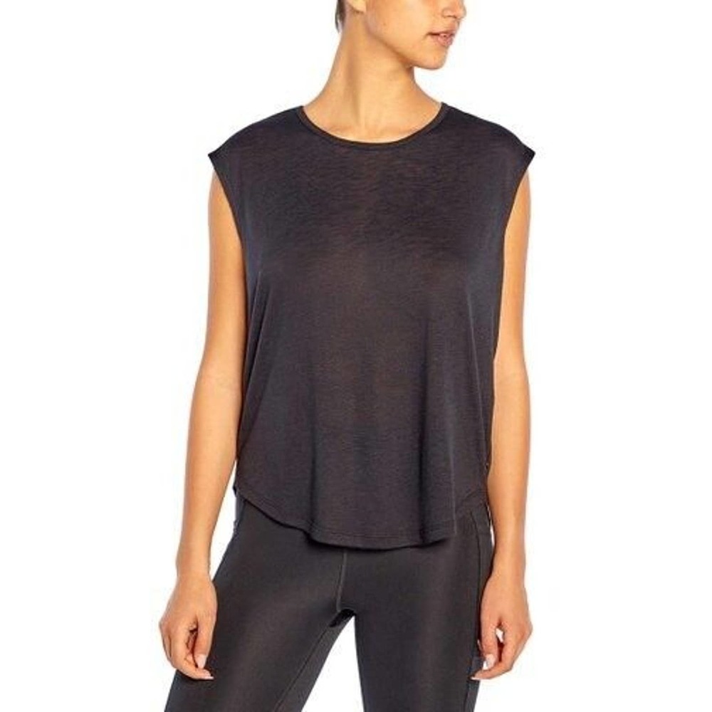 NWT! - Jessica Simpson Black Tie-Back Melissa Sleeveless Tee - Women's Size S
